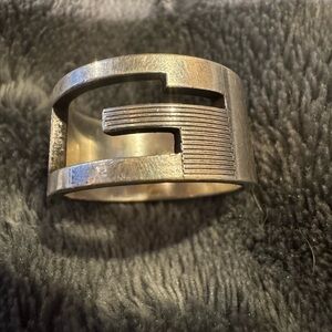 Gucci 925 Sterling Silver Ring 9.5